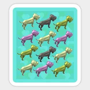 3d Dogs Sticker